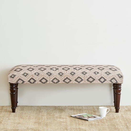 Kofun Fabric Bench - Beige