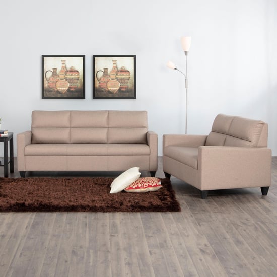 Helios Clary Nxt Fabric 3+2 Seater Sofa Set - Beige