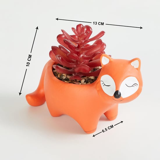 Garnet Elsa Artificial Succulent in Fox Planter