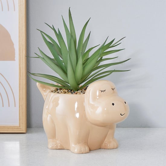 Garnet Elsa Artificial Succulent in Hippo Planter