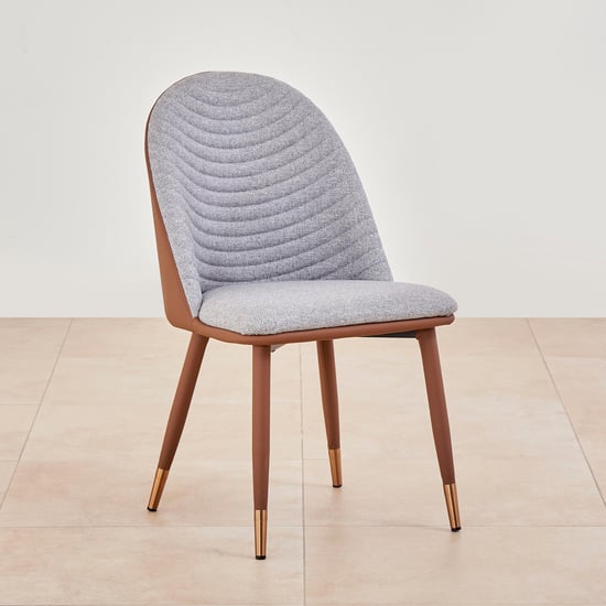 Serenity Mia Set of 2 Fabric Dining Chairs - Grey