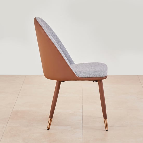 Serenity Mia Set of 2 Fabric Dining Chairs - Grey