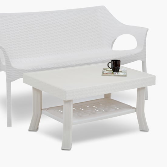 Abigail Polypropylene Outdoor Table - White