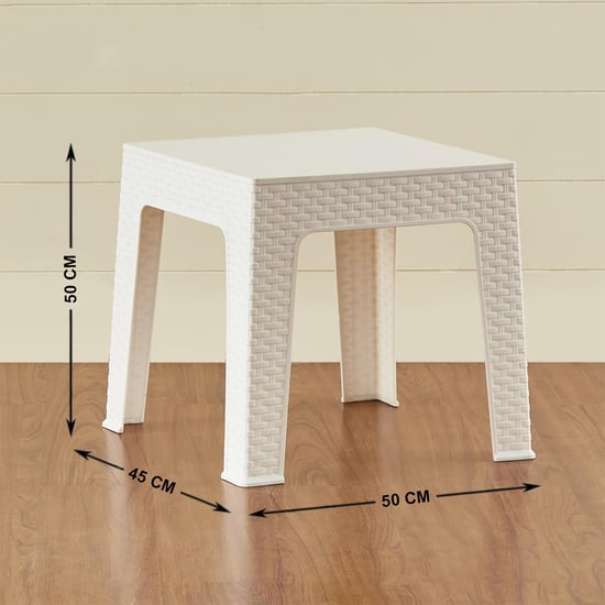 Buy Abigail End Table - White from Home Centre at just INR 1624.0