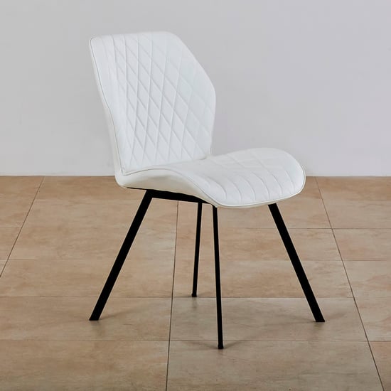 Floyd Set of 2 Faux Leather Dining Chairs - White