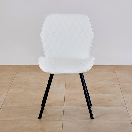 Floyd Set of 2 Faux Leather Dining Chairs - White