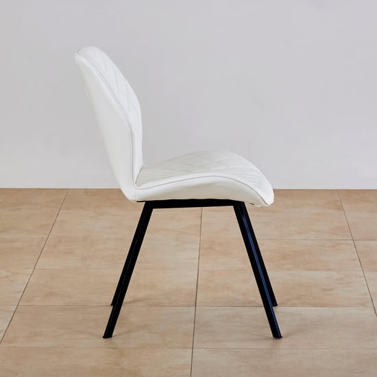 Floyd Set of 2 Faux Leather Dining Chairs - White