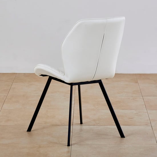 Floyd Set of 2 Faux Leather Dining Chairs - White