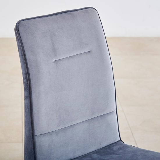 Polaris Set of 2 Fabric Dining Chairs - Grey