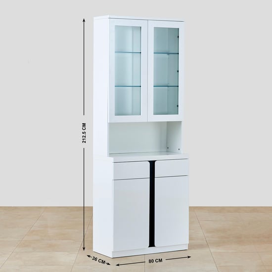 Polaris Buffet Hutch - White