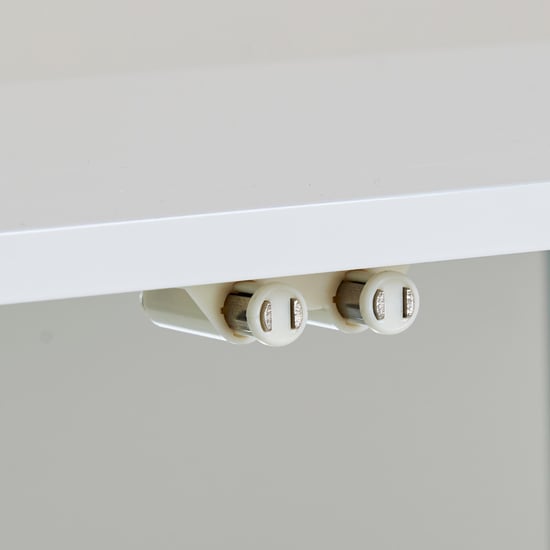 Polaris Bar Cabinet with Serving Counter - White