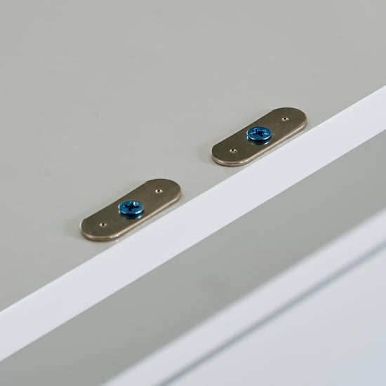 Polaris Bar Cabinet with Serving Counter - White