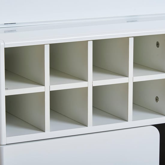 Polaris Bar Cabinet with Serving Counter - White