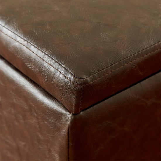 Andaman Nxt Fabric Ottoman with Storage - Brown