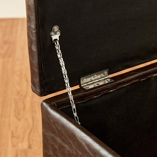 Andaman Nxt Fabric Ottoman with Storage - Brown