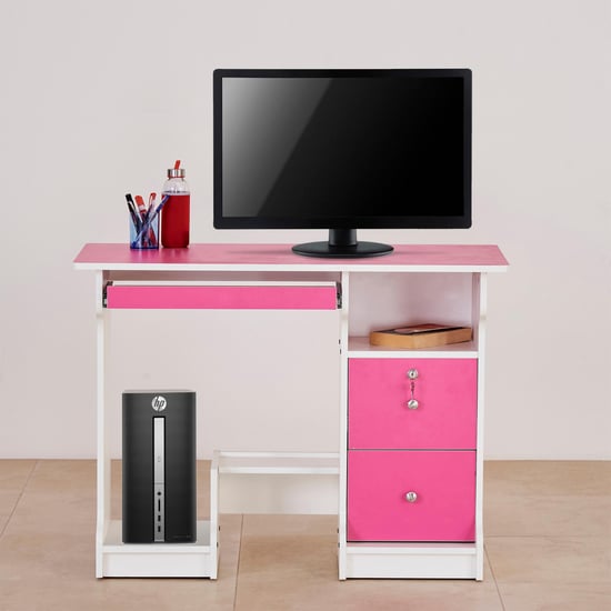 Helios Ciro Kids Computer Table - Pink and White