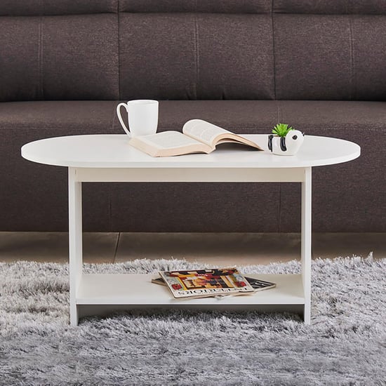 Helios Reynan Frosty Coffee Table - White