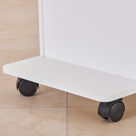 Helios Reynan Portable End Table - White