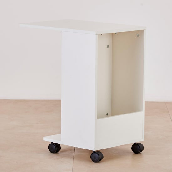 Helios Reynan Portable End Table - White