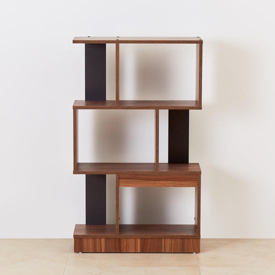 Helios Quadro 3-Tier Book Shelf - Brown