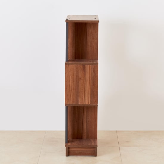 Helios Quadro 3-Tier Book Shelf - Brown