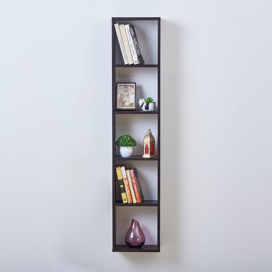 Helios Alton Arvis 5-Tier Bookshelf - Brown