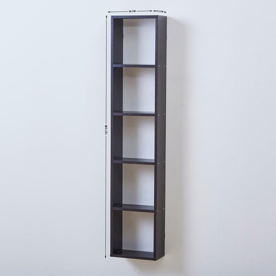 Helios Alton Arvis 5-Tier Bookshelf - Brown