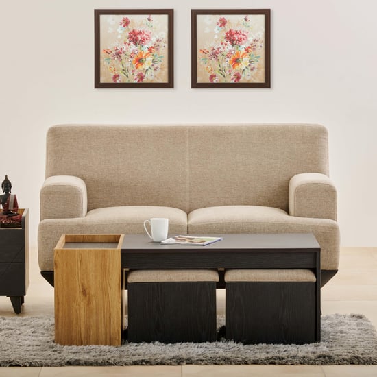 Kiro Fabric 2-Seater Sofa - Beige