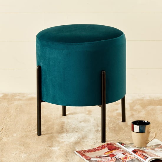 Polaris Fabric Ottoman - Teal