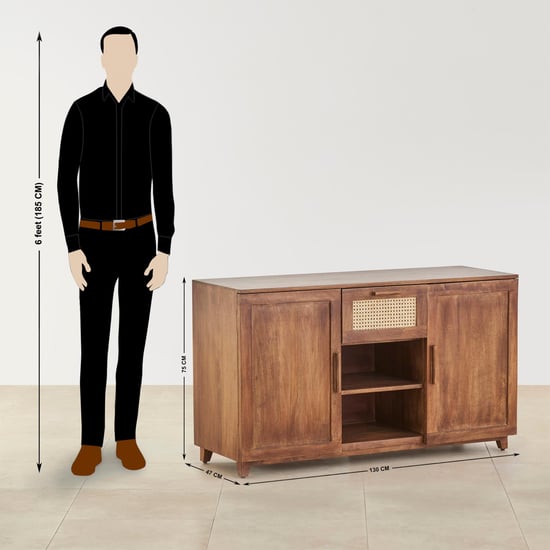 Cane Connection Mango Wood Sideboard - Brown