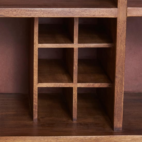 Cane Connection Mango Wood Bar Cabinet - Brown