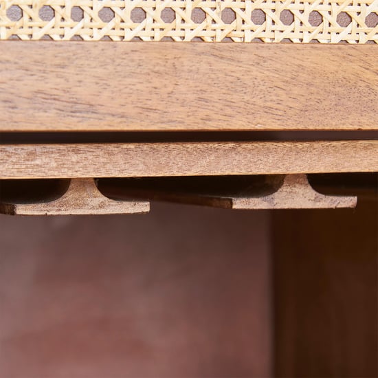 Cane Connection Mango Wood Bar Cabinet - Brown