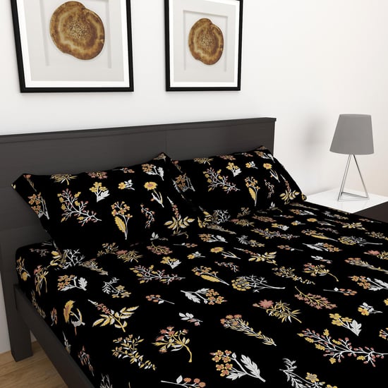 Medley Cotton 180TC 3Pcs Printed Super King Bedsheet Set