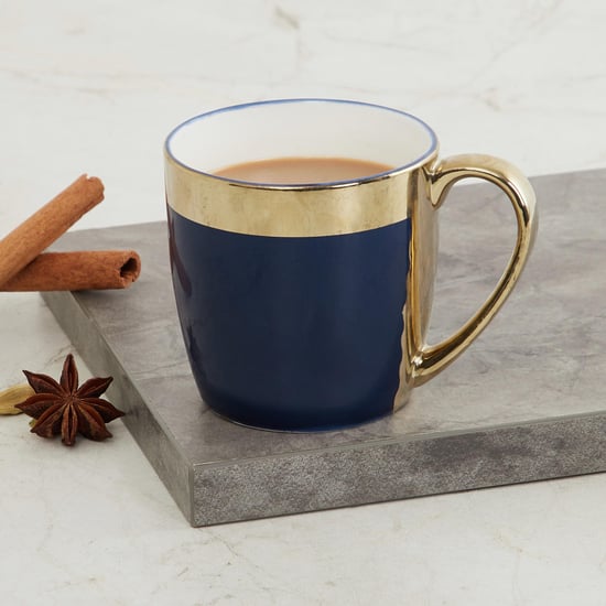 Fiesta-Zeno Blue Coloublocked Bone China Coffee Mug - 240ml