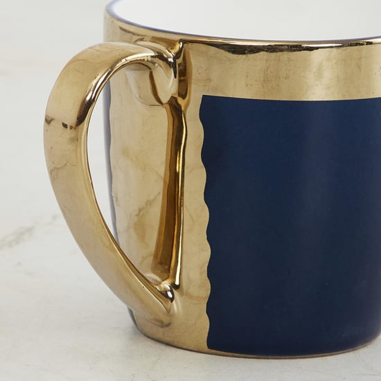 Fiesta-Zeno Blue Coloublocked Bone China Coffee Mug - 240ml