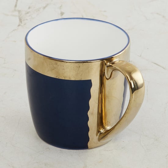 Fiesta-Zeno Blue Coloublocked Bone China Coffee Mug - 240ml