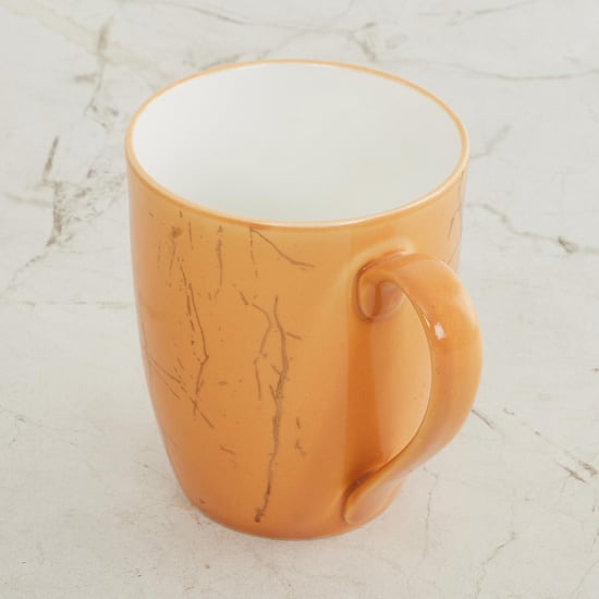 Fiesta-Zeno Beige Printed Bone China Coffee Mug - 340ml