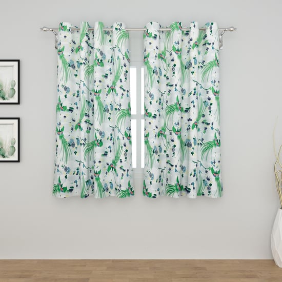Art of Asia Set of 2 Printed Semi-Blackout Window Curtains