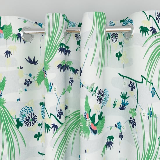 Art of Asia Set of 2 Printed Semi-Blackout Window Curtains