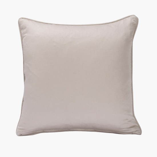 MASPAR Nostalgic Attire Beige Textured Cotton Cushion Cover - 45 x 45 cm
