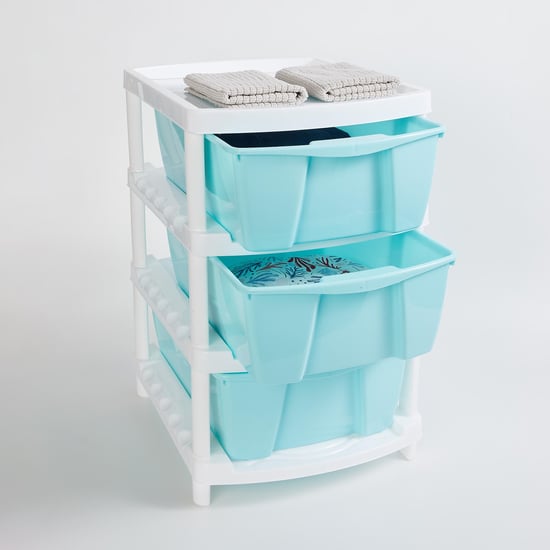 Omnia Polypropylene Multi-Purpose 3-Tier Drawers