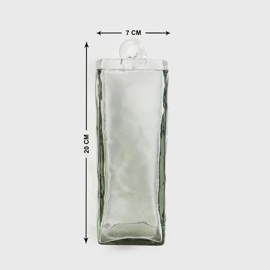 Contour Glass Rectangular Hanging Vase