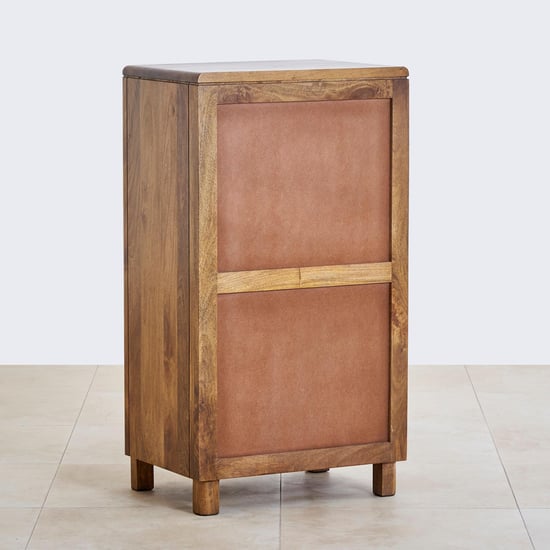 Olivia Mango Wood Chest of 4 Drawers - Brown