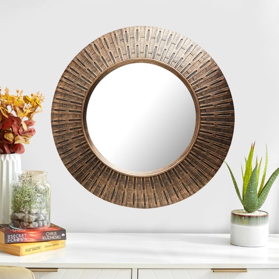 Corsica Reflection Round Decorative Mirror - 50.8cm