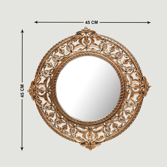 Corsica Reflection Round Queen Mirror - 46.3cm