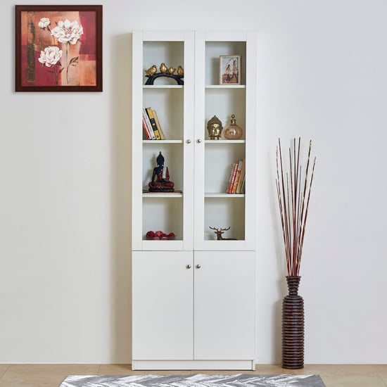 Reynan 2-Door Book Cabinet - White