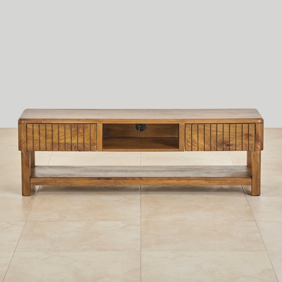 Olivia Mango Wood TV Unit - Brown