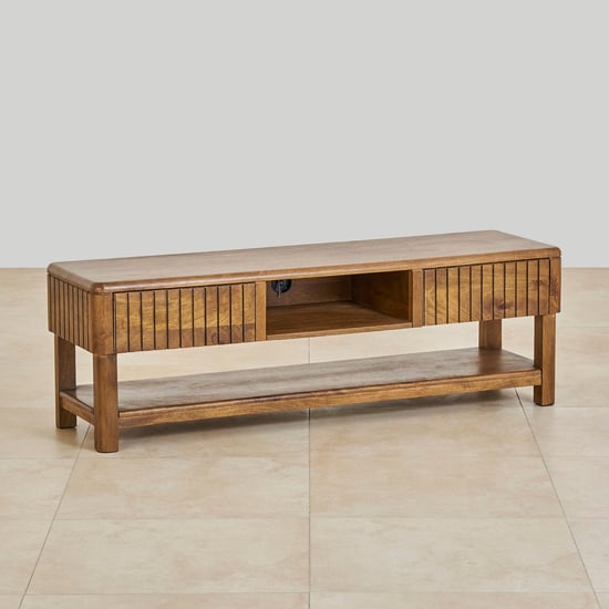 Olivia Mango Wood TV Unit - Brown