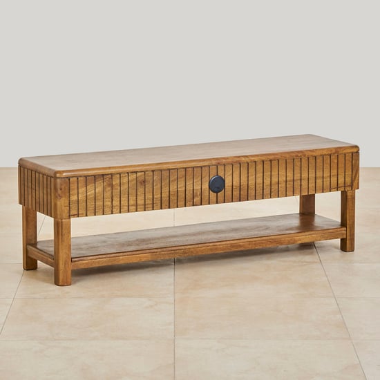 Olivia Mango Wood TV Unit - Brown