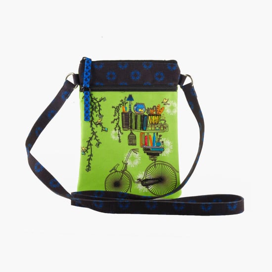 PINAKEN Brain Bridge Multicolour Printed Sling Bag